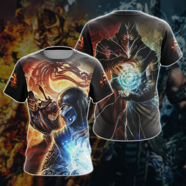 Mortal Kombat - Scorpion vs Sub-Zero 3D T-shirt