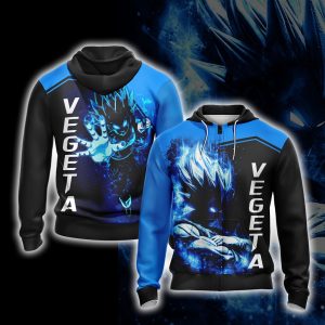 Dragon Ball Vegeta Unisex 3D T-shirt Zip Hoodie Zip Hoodie S 