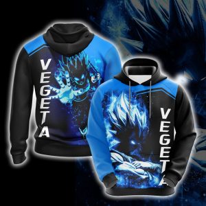 Dragon Ball Vegeta Unisex 3D T-shirt Zip Hoodie Hoodie S 