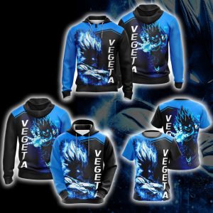 Dragon Ball Vegeta Unisex 3D T-shirt Zip Hoodie   