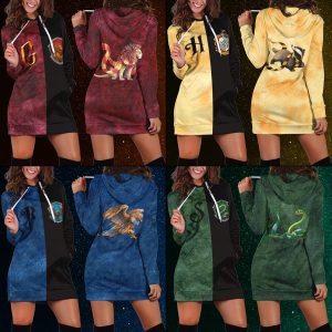 The Gryffindor Lion Hogwarts Harry Potter 3D Hoodie Dress