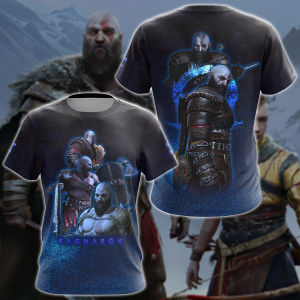 God of War Ragnarok Video Game 3D All Over Print T-shirt Tank Top Zip Hoodie Pullover Hoodie Hawaiian Shirt Beach Shorts Jogger T-shirt S