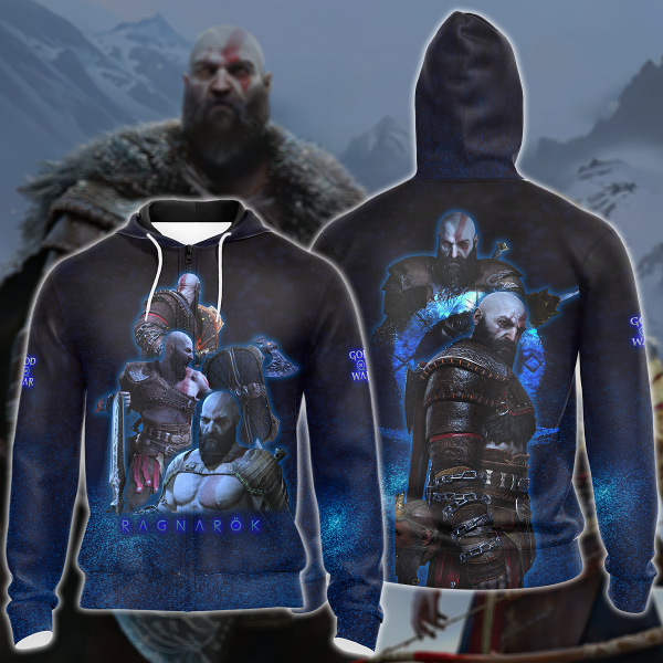 God of War Ragnarok Video Game 3D All Over Print T-shirt Tank Top Zip Hoodie Pullover Hoodie Hawaiian Shirt Beach Shorts Jogger Zip Hoodie S