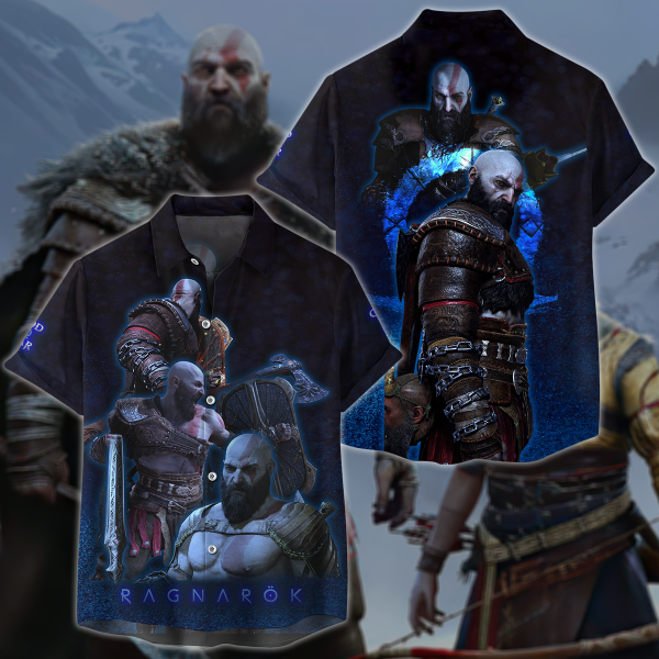 God of War Ragnarok Video Game 3D All Over Print T-shirt Tank Top Zip Hoodie Pullover Hoodie Hawaiian Shirt Beach Shorts Jogger Hawaiian Shirt S