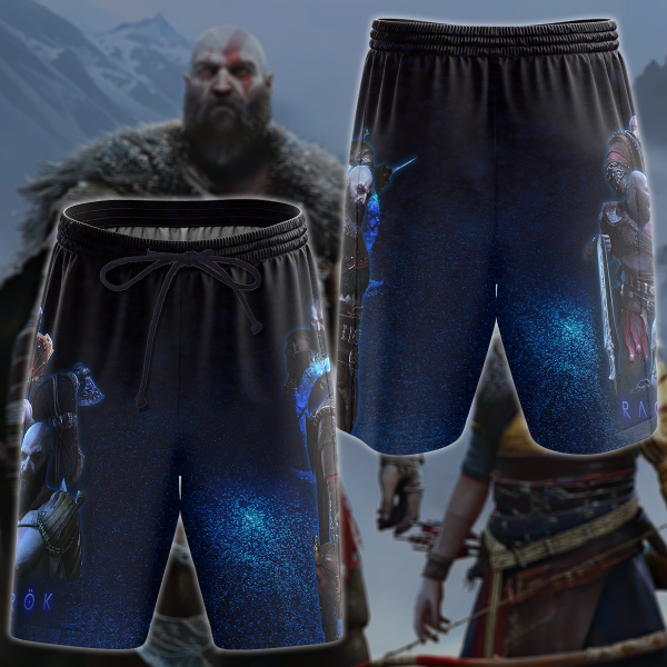 God of War Ragnarok Video Game 3D All Over Print T-shirt Tank Top Zip Hoodie Pullover Hoodie Hawaiian Shirt Beach Shorts Jogger Beach Shorts S