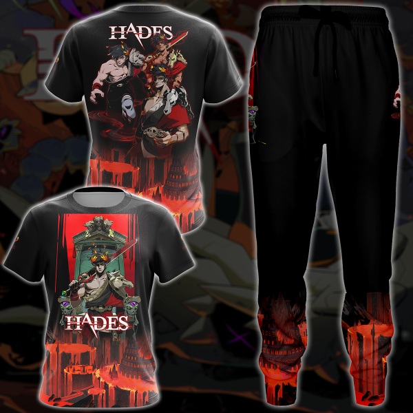 Hades Video Game 3D All Over Print T-shirt Tank Top Zip Hoodie Pullover Hoodie Hawaiian Shirt Beach Shorts Jogger