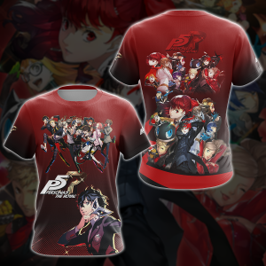 Persona 5 Royal Video Game 3D All Over Print T-shirt Tank Top Zip Hoodie Pullover Hoodie Hawaiian Shirt Beach Shorts Jogger T-shirt S