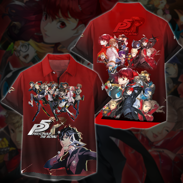 Persona 5 Royal Video Game 3D All Over Print T-shirt Tank Top Zip Hoodie Pullover Hoodie Hawaiian Shirt Beach Shorts Jogger Hawaiian Shirt S