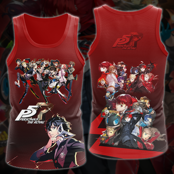 Persona 5 Royal Video Game 3D All Over Print T-shirt Tank Top Zip Hoodie Pullover Hoodie Hawaiian Shirt Beach Shorts Jogger Tank Top S