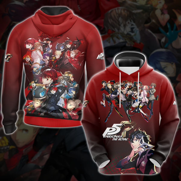 Persona 5 Royal Video Game 3D All Over Print T-shirt Tank Top Zip Hoodie Pullover Hoodie Hawaiian Shirt Beach Shorts Jogger Hoodie S