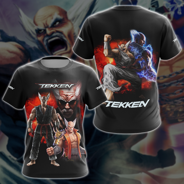 Tekken Heihachi Mishima Video Game 3D All Over Print T-shirt Tank Top Zip Hoodie Pullover Hoodie Hawaiian Shirt Beach Shorts Jogger T-shirt S