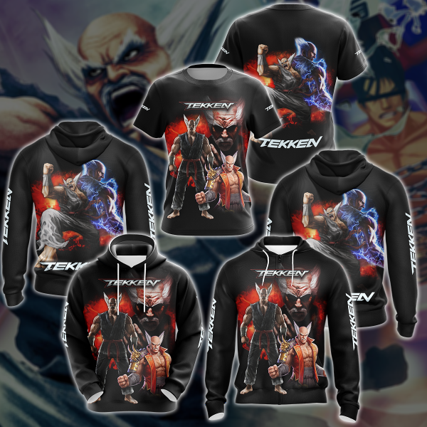 Tekken Heihachi Mishima Video Game 3D All Over Print T-shirt Tank Top Zip Hoodie Pullover Hoodie Hawaiian Shirt Beach Shorts Jogger