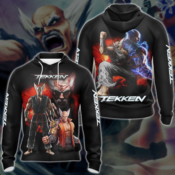 Tekken Heihachi Mishima Video Game 3D All Over Print T-shirt Tank Top Zip Hoodie Pullover Hoodie Hawaiian Shirt Beach Shorts Jogger Zip Hoodie S