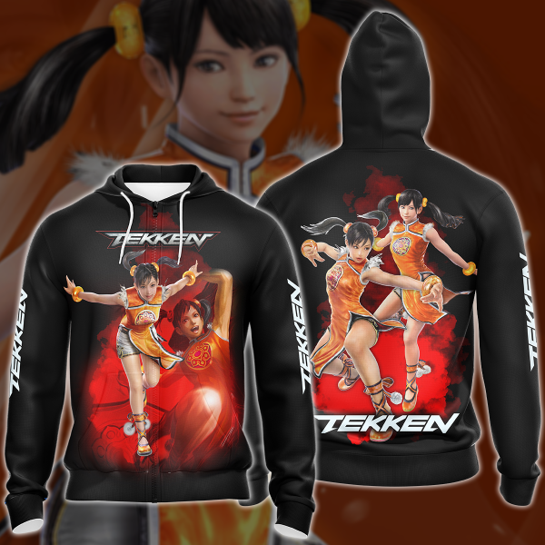 Tekken Ling Xiaoyu Video Game 3D All Over Print T-shirt Tank Top Zip Hoodie Pullover Hoodie Hawaiian Shirt Beach Shorts Jogger Zip Hoodie S