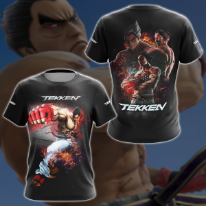 Tekken Kazuya Mishima Video Game 3D All Over Print T-shirt Tank Top Zip Hoodie Pullover Hoodie Hawaiian Shirt Beach Shorts Jogger T-shirt S