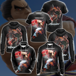 Tekken Kazuya Mishima Video Game 3D All Over Print T-shirt Tank Top Zip Hoodie Pullover Hoodie Hawaiian Shirt Beach Shorts Jogger   