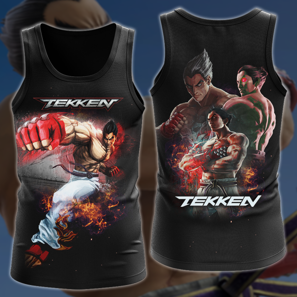 Tekken Kazuya Mishima Video Game 3D All Over Print T-shirt Tank Top Zip Hoodie Pullover Hoodie Hawaiian Shirt Beach Shorts Jogger Tank Top S