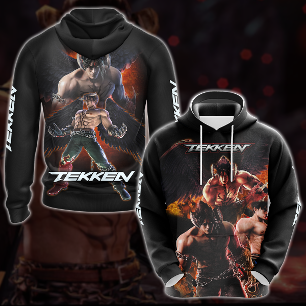 Tekken Jin Kazama Video Game 3D All Over Print T-shirt Tank Top Zip Hoodie Pullover Hoodie Hawaiian Shirt Beach Shorts Jogger Hoodie S