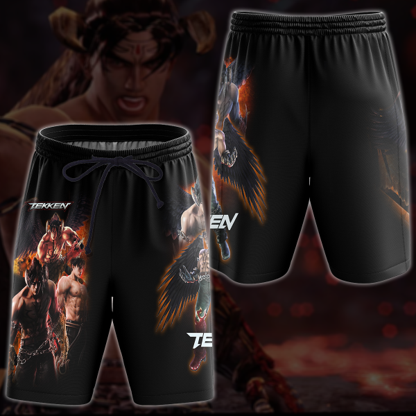 Tekken Jin Kazama Video Game 3D All Over Print T-shirt Tank Top Zip Hoodie Pullover Hoodie Hawaiian Shirt Beach Shorts Jogger Joggers S