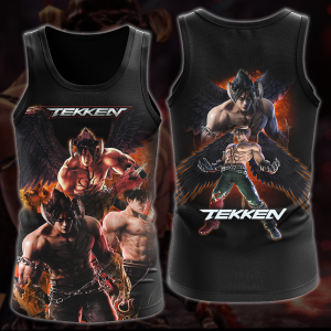 Tekken Jin Kazama Video Game 3D All Over Print T-shirt Tank Top Zip Hoodie Pullover Hoodie Hawaiian Shirt Beach Shorts Jogger Tank Top S 