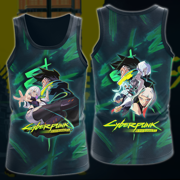 Cyberpunk: Edgerunners Video Game 3D All Over Print T-shirt Tank Top Zip Hoodie Pullover Hoodie Hawaiian Shirt Beach Shorts Jogger Tank Top S