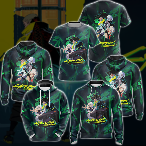 Cyberpunk: Edgerunners Video Game 3D All Over Print T-shirt Tank Top Zip Hoodie Pullover Hoodie Hawaiian Shirt Beach Shorts Jogger