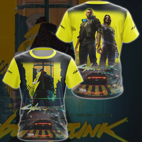 Cyberpunk 2077 Video Game 3D All Over Print T-shirt Tank Top Zip Hoodie Pullover Hoodie Hawaiian Shirt Beach Shorts Jogger T-shirt S