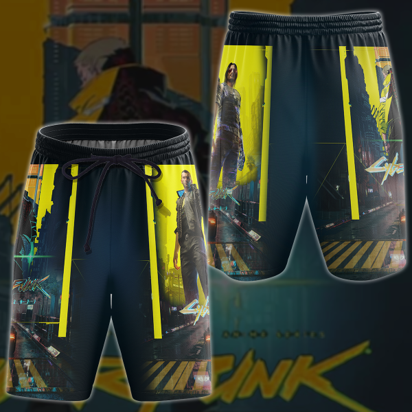 Cyberpunk 2077 Video Game 3D All Over Print T-shirt Tank Top Zip Hoodie Pullover Hoodie Hawaiian Shirt Beach Shorts Jogger Beach Shorts S