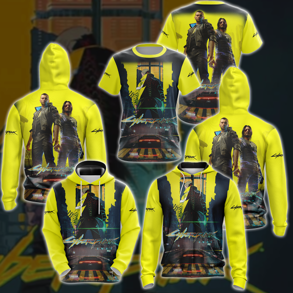 Cyberpunk 2077 Video Game 3D All Over Print T-shirt Tank Top Zip Hoodie Pullover Hoodie Hawaiian Shirt Beach Shorts Jogger