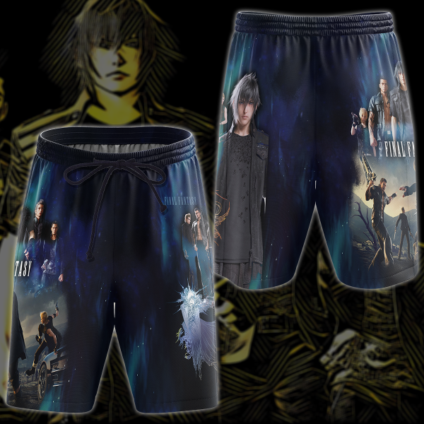 Final Fantasy XV Video Game 3D All Over Print T-shirt Tank Top Zip Hoodie Pullover Hoodie Hawaiian Shirt Beach Shorts Jogger Beach Shorts S