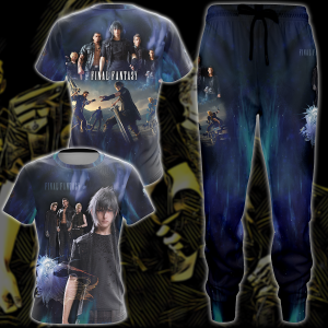 Final Fantasy XV Video Game 3D All Over Print T-shirt Tank Top Zip Hoodie Pullover Hoodie Hawaiian Shirt Beach Shorts Jogger   