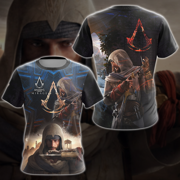 Assassin's Creed Mirage Video Game 3D All Over Print T-shirt Tank Top Zip Hoodie Pullover Hoodie Hawaiian Shirt Beach Shorts Jogger T-shirt S