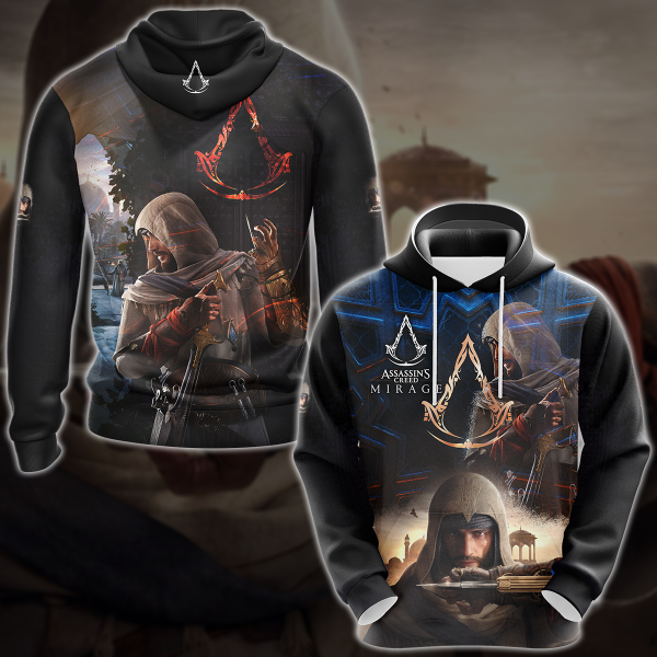 Assassin's Creed Mirage Video Game 3D All Over Print T-shirt Tank Top Zip Hoodie Pullover Hoodie Hawaiian Shirt Beach Shorts Jogger Hoodie S