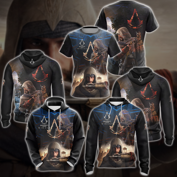 Assassin's Creed Mirage Video Game 3D All Over Print T-shirt Tank Top Zip Hoodie Pullover Hoodie Hawaiian Shirt Beach Shorts Jogger