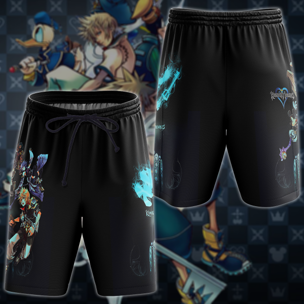 Kingdom Hearts Video Game 3D All Over Print T-shirt Tank Top Zip Hoodie Pullover Hoodie Hawaiian Shirt Beach Shorts Jogger Beach Shorts S