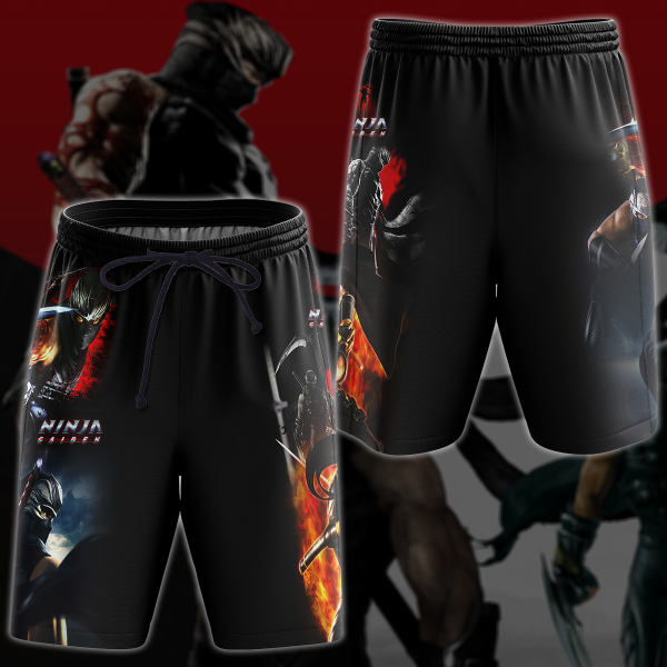 Ninja Gaiden Video Game 3D All Over Print T-shirt Tank Top Zip Hoodie Pullover Hoodie Hawaiian Shirt Beach Shorts Jogger Beach Shorts S