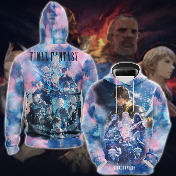 Final Fantasy XIV Video Game 3D All Over Print T-shirt Tank Top Zip Hoodie Pullover Hoodie Hawaiian Shirt Beach Shorts Jogger Hoodie S