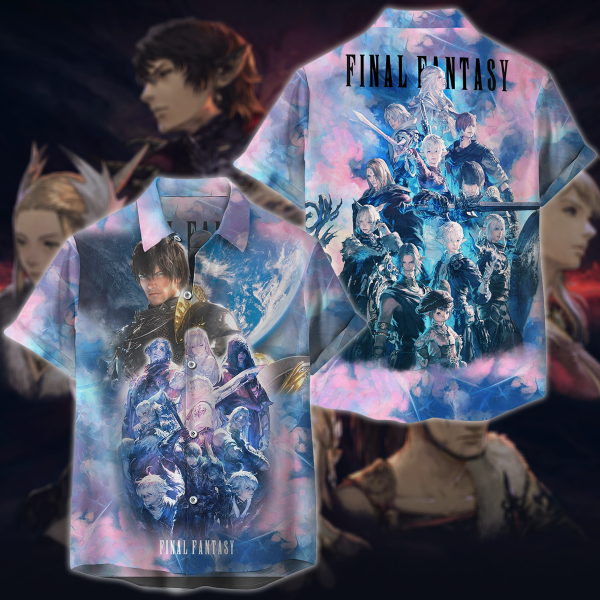 Final Fantasy XIV Video Game 3D All Over Print T-shirt Tank Top Zip Hoodie Pullover Hoodie Hawaiian Shirt Beach Shorts Jogger Hawaiian Shirt S