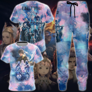 Final Fantasy XIV Video Game 3D All Over Print T-shirt Tank Top Zip Hoodie Pullover Hoodie Hawaiian Shirt Beach Shorts Jogger   