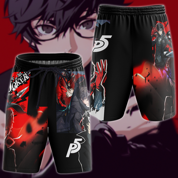 Persona 5 Strikers Video Game 3D All Over Print T-shirt Tank Top Zip Hoodie Pullover Hoodie Hawaiian Shirt Beach Shorts Jogger Beach Shorts S