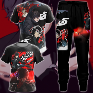 Persona 5 Strikers Video Game 3D All Over Print T-shirt Tank Top Zip Hoodie Pullover Hoodie Hawaiian Shirt Beach Shorts Jogger   