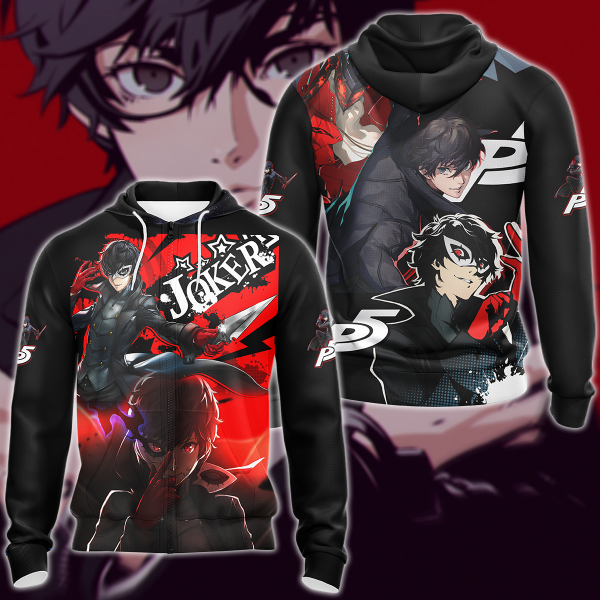 Persona 5 Strikers Video Game 3D All Over Print T-shirt Tank Top Zip Hoodie Pullover Hoodie Hawaiian Shirt Beach Shorts Jogger Zip Hoodie S