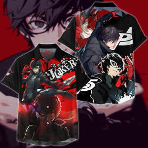 Persona 5 Strikers Video Game 3D All Over Print T-shirt Tank Top Zip Hoodie Pullover Hoodie Hawaiian Shirt Beach Shorts Jogger Hawaiian Shirt S 