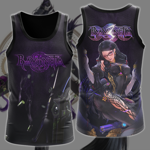 Bayonetta Video Game 3D All Over Print T-shirt Tank Top Zip Hoodie Pullover Hoodie Hawaiian Shirt Beach Shorts Jogger Tank Top S