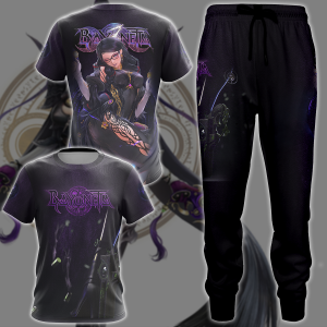 Bayonetta Video Game 3D All Over Print T-shirt Tank Top Zip Hoodie Pullover Hoodie Hawaiian Shirt Beach Shorts Jogger   