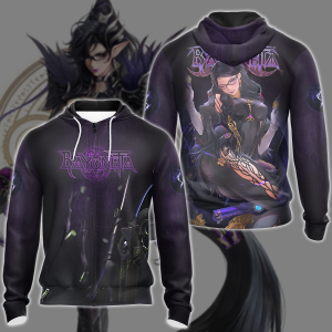 Bayonetta Video Game 3D All Over Print T-shirt Tank Top Zip Hoodie Pullover Hoodie Hawaiian Shirt Beach Shorts Jogger Zip Hoodie S 