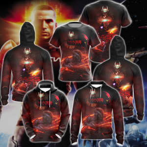 Mass Effect Video Game 3D All Over Print T-shirt Tank Top Zip Hoodie Pullover Hoodie Hawaiian Shirt Beach Shorts Jogger   