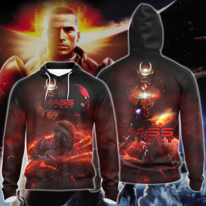 Mass Effect Video Game 3D All Over Print T-shirt Tank Top Zip Hoodie Pullover Hoodie Hawaiian Shirt Beach Shorts Jogger Zip Hoodie S 