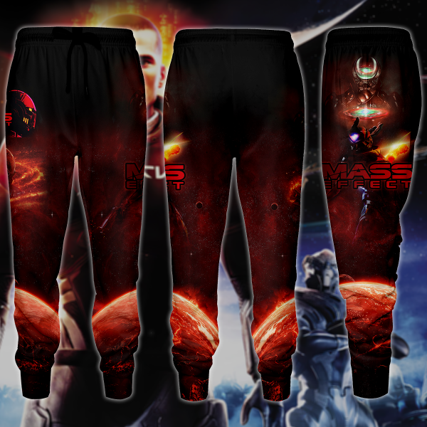 Mass Effect Video Game 3D All Over Print T-shirt Tank Top Zip Hoodie Pullover Hoodie Hawaiian Shirt Beach Shorts Jogger Joggers S