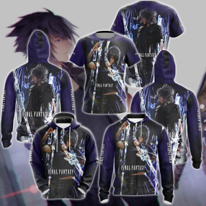 Final Fantasy XV Noctis Video Game 3D All Over Print T-shirt Tank Top Zip Hoodie Pullover Hoodie Hawaiian Shirt Beach Shorts Jogger   